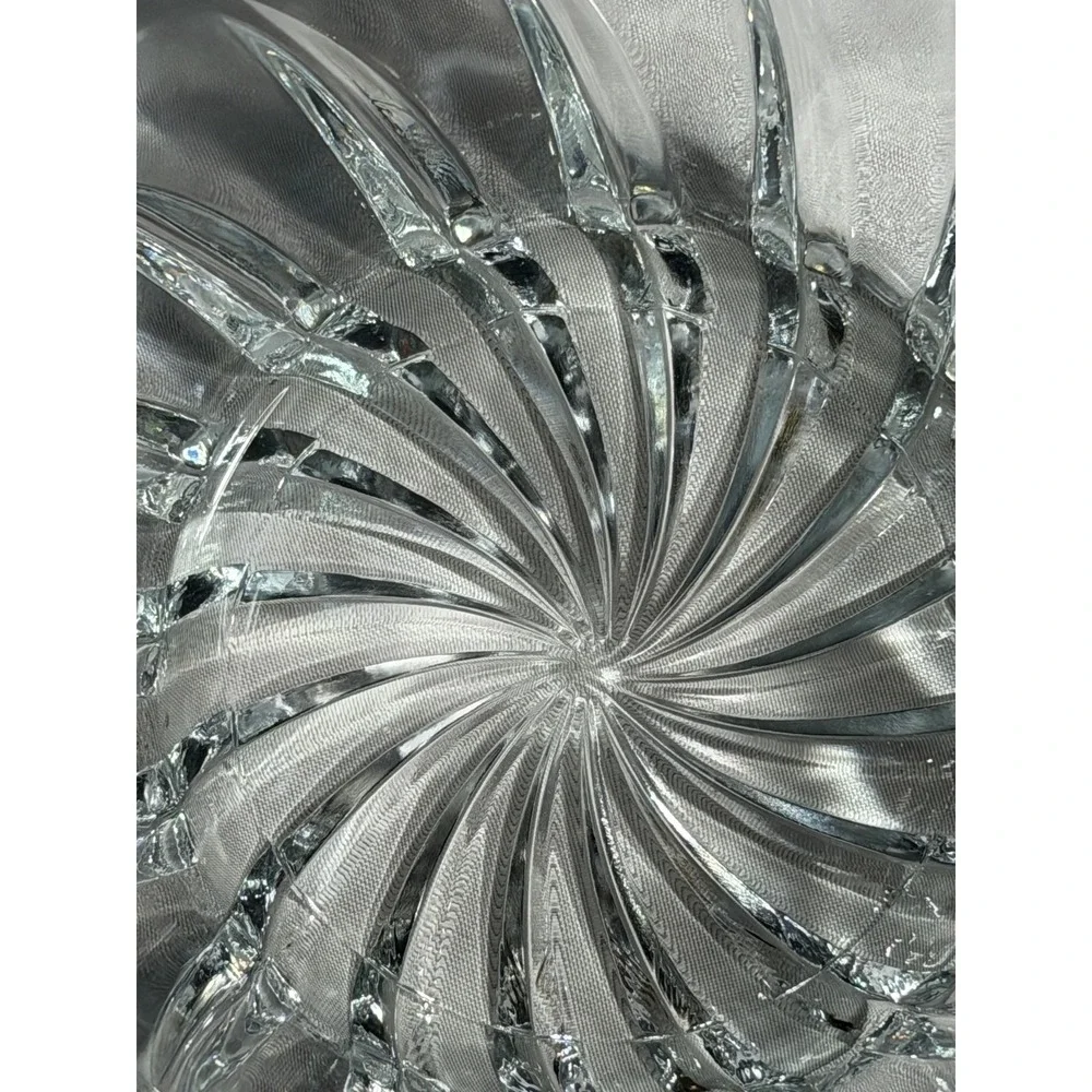 Arte Murano Bomboniera Italiana Crystal Ice Bucket Ribbed Glass Made in Italy